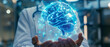 hologram brain, AI generated