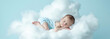 baby on cloud, AI generated