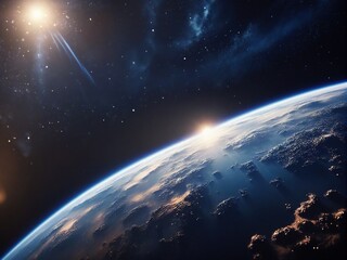Canvas Print - earth in space