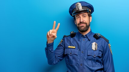 police officer saluting