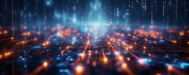 it technology background that portrays the resilience of digital systems in the face of challenges a