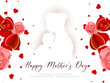Happy Mother's day card with mother and child design