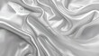White silk fabric with soft waves and ripples in a luxurious and elegant background