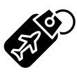 Luggage tag Icon Style