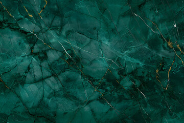 Wall Mural - emerald green marble texture. abstract background with veins. natural stone pattern.