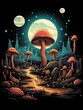 Moonlit Sands and Towering Toadstools