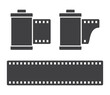 film reel and roll icon