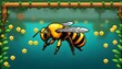 A coloful honey bee (14)