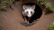 A Possum In A Foxs Hole  3