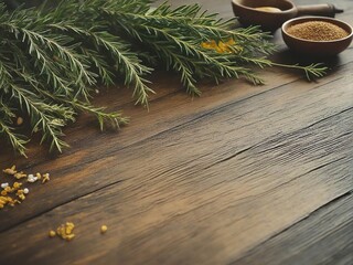 christmas decoration on wooden background