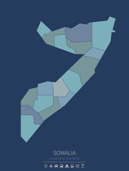 Poster - Somalia map.
a simple map of the country.
