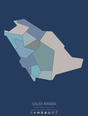 Poster - saudi arabia map.
a simple map of the country.
