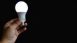 promoting economical and eco-friendly energy-saving solutions on a black background. Ai Generated