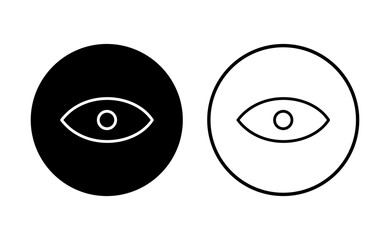 Wall Mural - Eye icon set. Eye vector icon. Look and Vision icon.