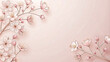 Cherry flowers background for a memorable Mothers Day greeting
