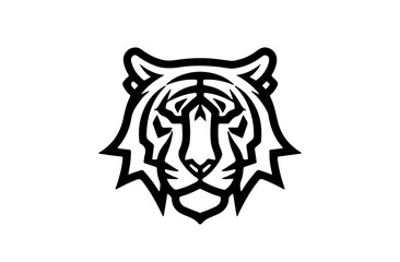 Canvas Print - Tiger logo design vector illustration