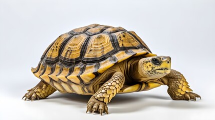 Wall Mural - Pensive tortoise in a thoughtful pose,