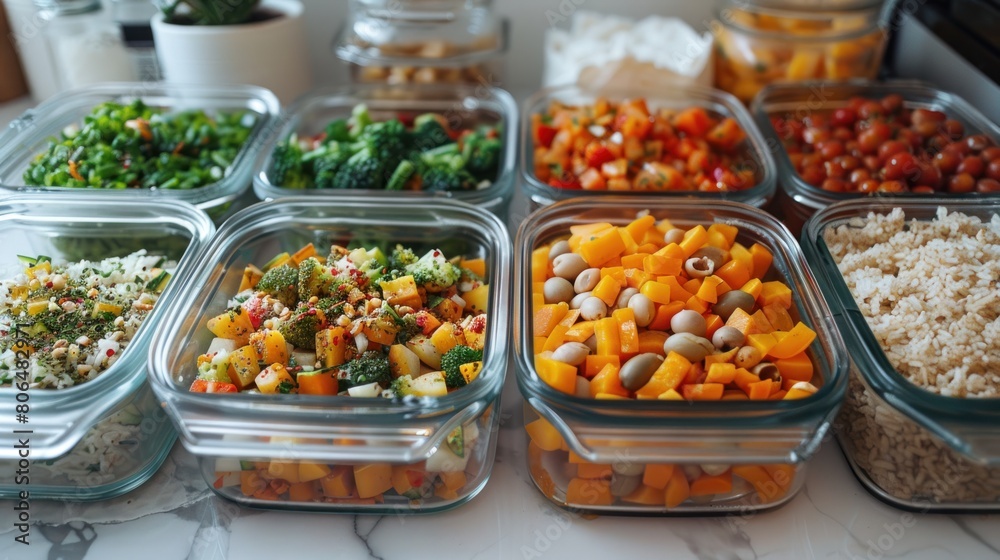 A variety of delicious and healthy meal prep ideas, perfect for busy ...