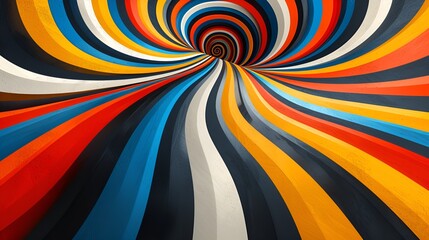 Wall Mural - 3-d optical illusion - full screen - graphic resource - interesting background 