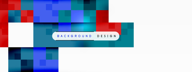 Aufkleber - A vibrant Azure rectangle with a parallel blue and magenta pattern creates an electric blue logo on software. The font pops on a red and white checkered background with a password bar