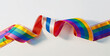 Waving ribbon in LGBT colors

