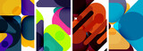 Fototapeta  - Geometric elements abstract backgrounds for wallpaper, business card, cover, poster, banner, brochure, header, website