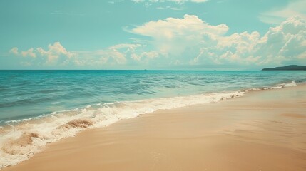 Wall Mural - World Oceans Day. World Water Day. a beach background. a beautiful ocean scene. Beautiful nature landscape. 