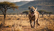 © lumerb - Laughing hyena in the safari.