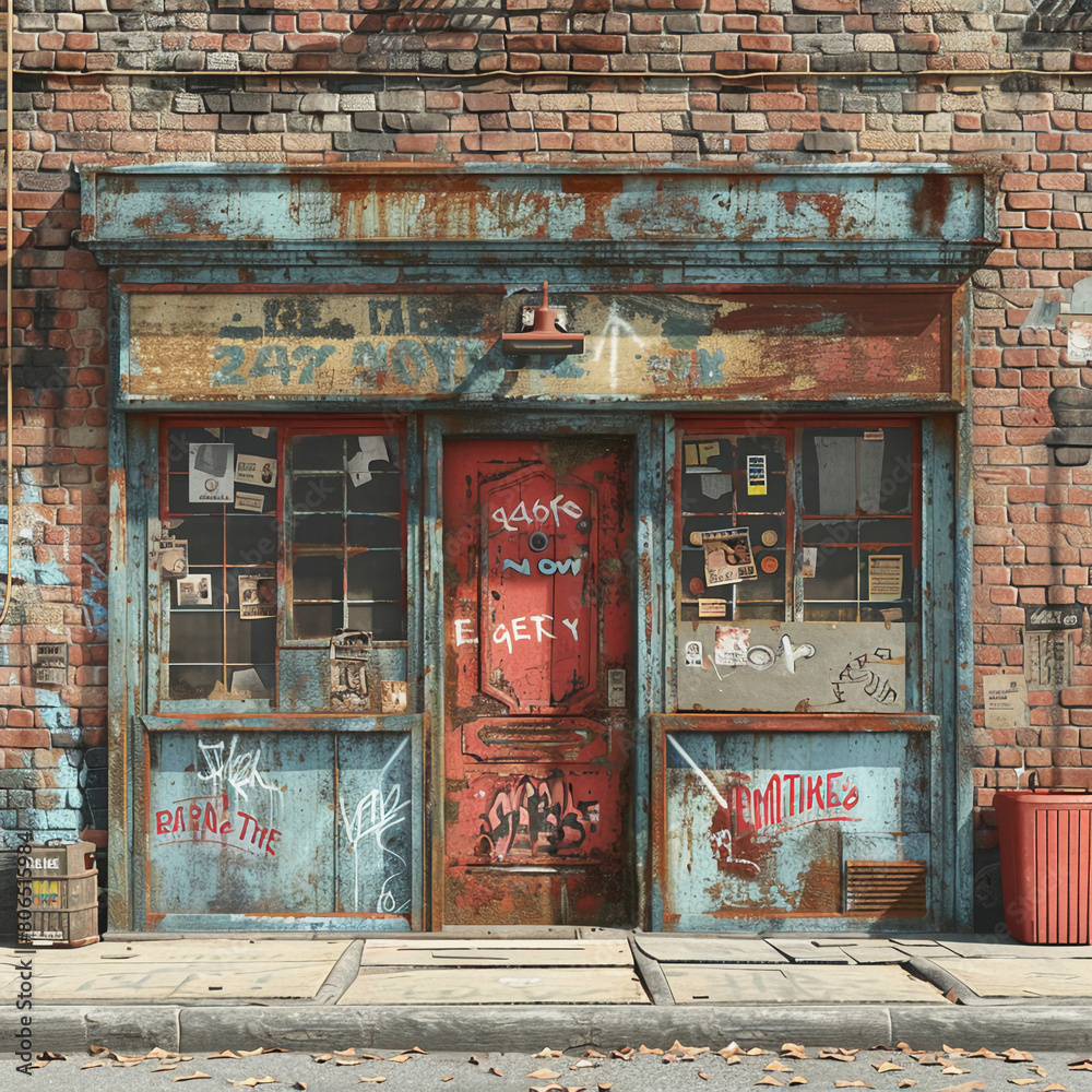 game texture sheet, front view, orthographic, new york store fronts ...