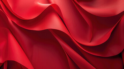 Canvas Print - red satin background