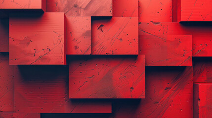 Canvas Print - red brick wall background