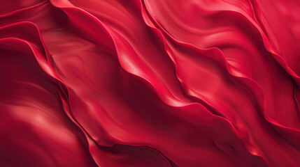 Canvas Print - red silk background
