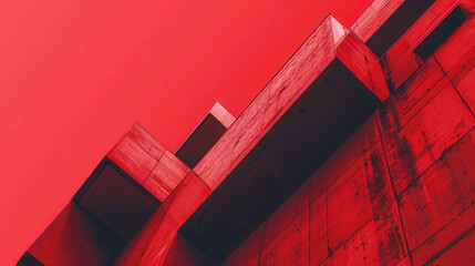 Canvas Print - red brick building