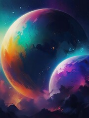 Wall Mural - earth and sun