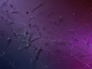 Wall Mural - spider web with dew drops