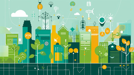 Fototapete - the economic benefits of digital green's approach