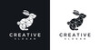 © sang - geometric rabbit logo vector icon illustration
