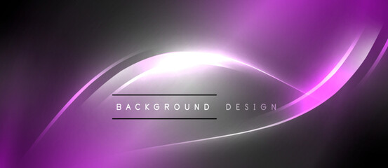 Aufkleber - A radiant violet circle against a dark backdrop, resembling automotive lighting. The gaslike texture gives a macro photography art feel, with hints of magenta and electric blue