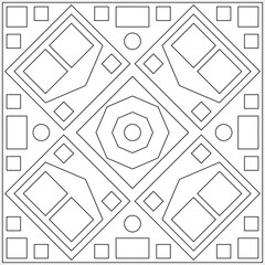 Wall Mural - Geometric Coloring Page M_2204085