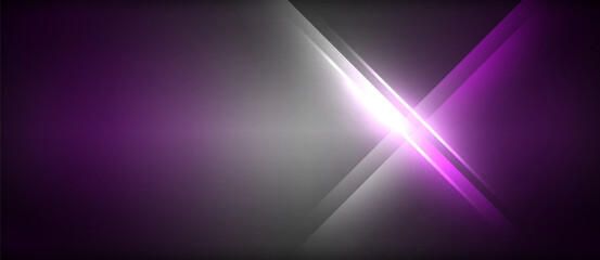 Aufkleber - An electric blue and magenta lens flare creates a stunning effect against a dark purple background, casting a violet hue in the sky. This graphics event is illuminated by a purple and white light