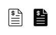 Invoice bill icon vector illustration