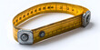 Unrolled Tape Measure on Isolated Background.
