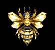 Golden polygonal bee