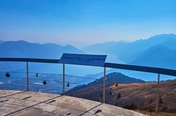 Canvas Print - Cardada Cimetta viewing terrace, Ticino, Switzerland