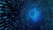 © @desy - binary tunnel background , Technology concept. High Tech Background