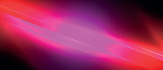 Aufkleber - A vibrant mix of purple, violet, and magenta light is illuminating an electric blue pattern against a dark black background, creating a colorful and dynamic display
