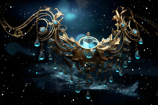 Digital artwork jewelry background