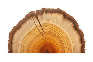Whispers of Time: An Intimate Portrait of Tree Rings on White or PNG Transparent Background.