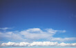 Blue sky with clouds. Cloudy sky background