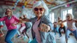 © AdriFerrer - A group of older women are dancing and one of them is wearing sunglasses